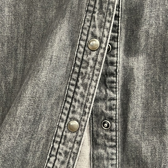 Eddie Bauer Black Denim Shirt - Picture 3 of 8